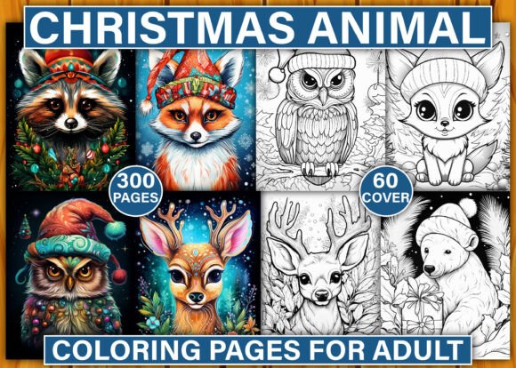 300+ Christmas Animal Coloring Pages for Festive Creativity