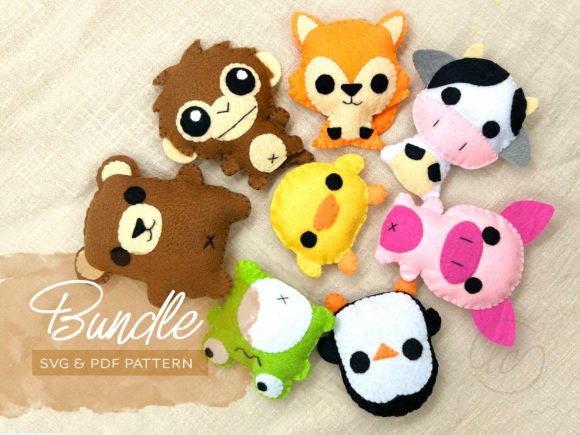 Animal Collection Felt Sewing Pattern: Your Path to Handmade Charm