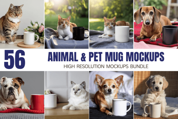 Animal & Pet Mug Mockups: A Premium Design Asset Bundle