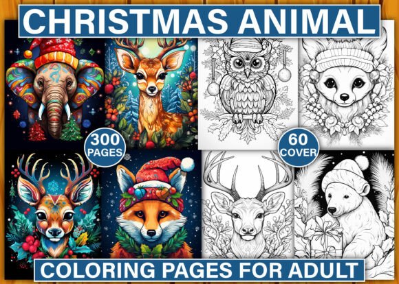 Christmas Animal Coloring Pages: Festive Art for Creatives