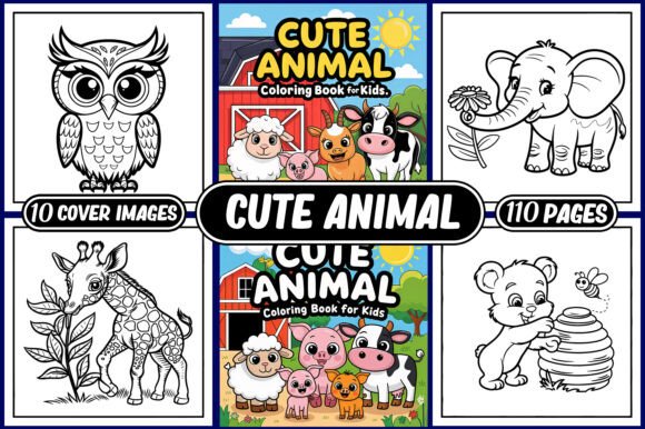 Cute Animal Coloring Pages for Kids: A Complete Creative Kit
