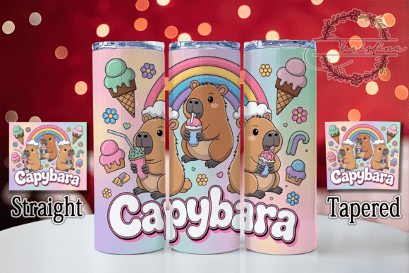 Cute Capybara Animal Tumbler: A Design Asset with Real-World Appeal