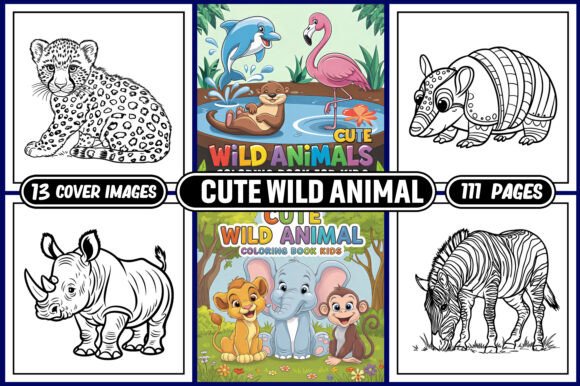 Cute Wild Animal Coloring Pages: Creative Freedom for Designers and Makers