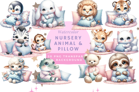 Designing Dreamy Nurseries with Watercolor Sleepy Animal Pajamas