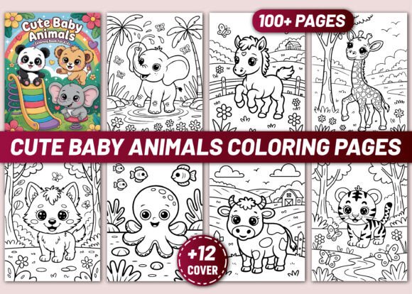 Designing with Delight: Using Cute Baby Animals Coloring Pages