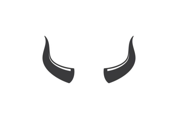 Devil or Animal Horn Logo Icon Vector: Bold Branding for Impact