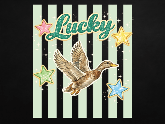 Duck Striped Design Funny Animal PNG: Quirky Charm for Creative Projects