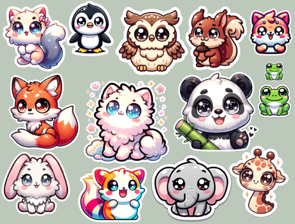 Embrace Whimsy: Why Kawaii Cute Animal Stickers Are Essential for Digital Creators