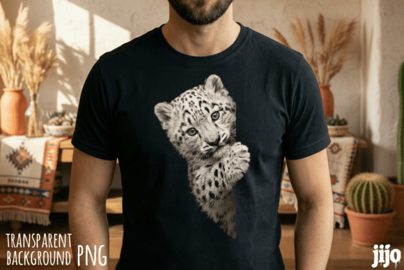 Leopard Animal Wildlife Cub PNG: Design Meets Wild Charm