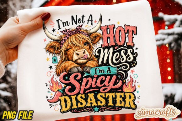 Sarcastic Highland Cow PNG: Adding Humor to Your Designs