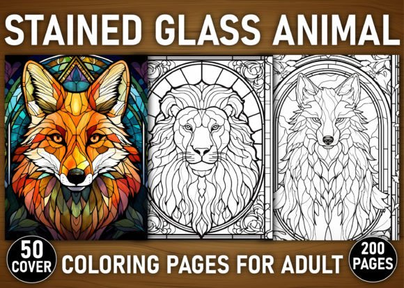 Unleash Your Creativity with 200+ Stained Glass Animal Coloring Pages