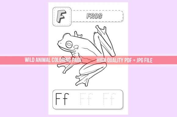 Unlocking Creativity: The Frog Animal Coloring & Writing Page