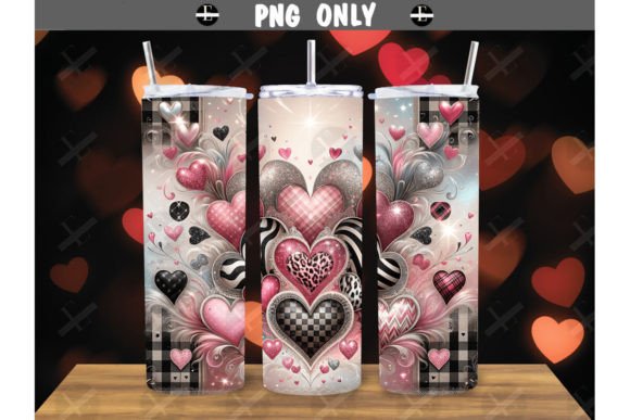 Valentines Tumbler Animal Print Hearts: Bold Style for Your Brand