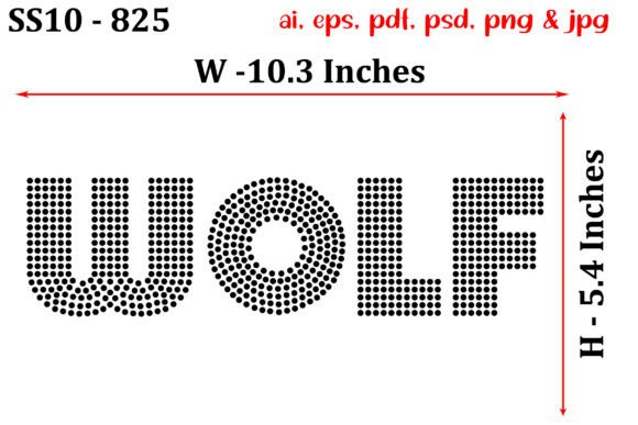 Wolf Rhinestone Design: Sparkling Animal for Fierce Creations